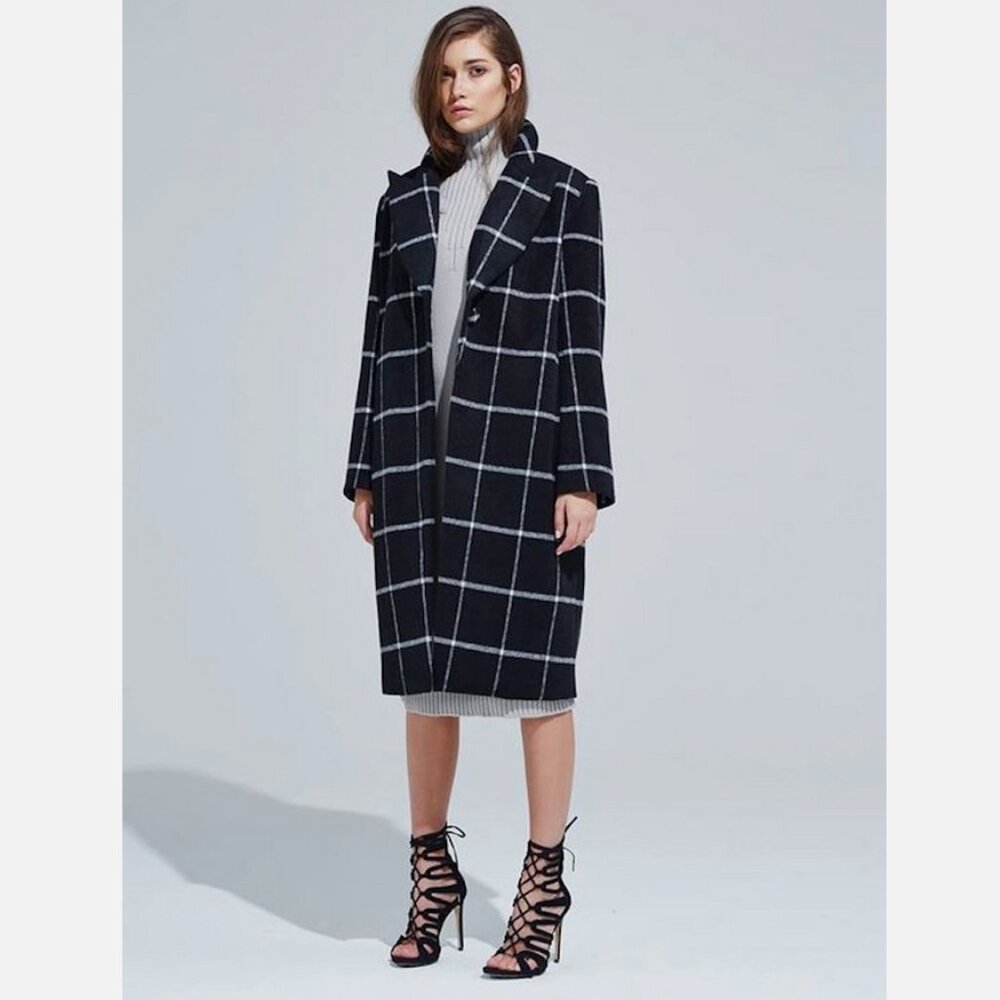 Blessed Are The Meek Interchange Plaid Coat